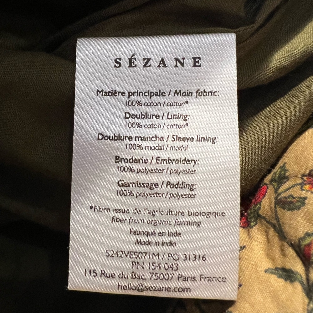 NWT Sezane Paoline Quilted Jacket - Picture 5 of 5